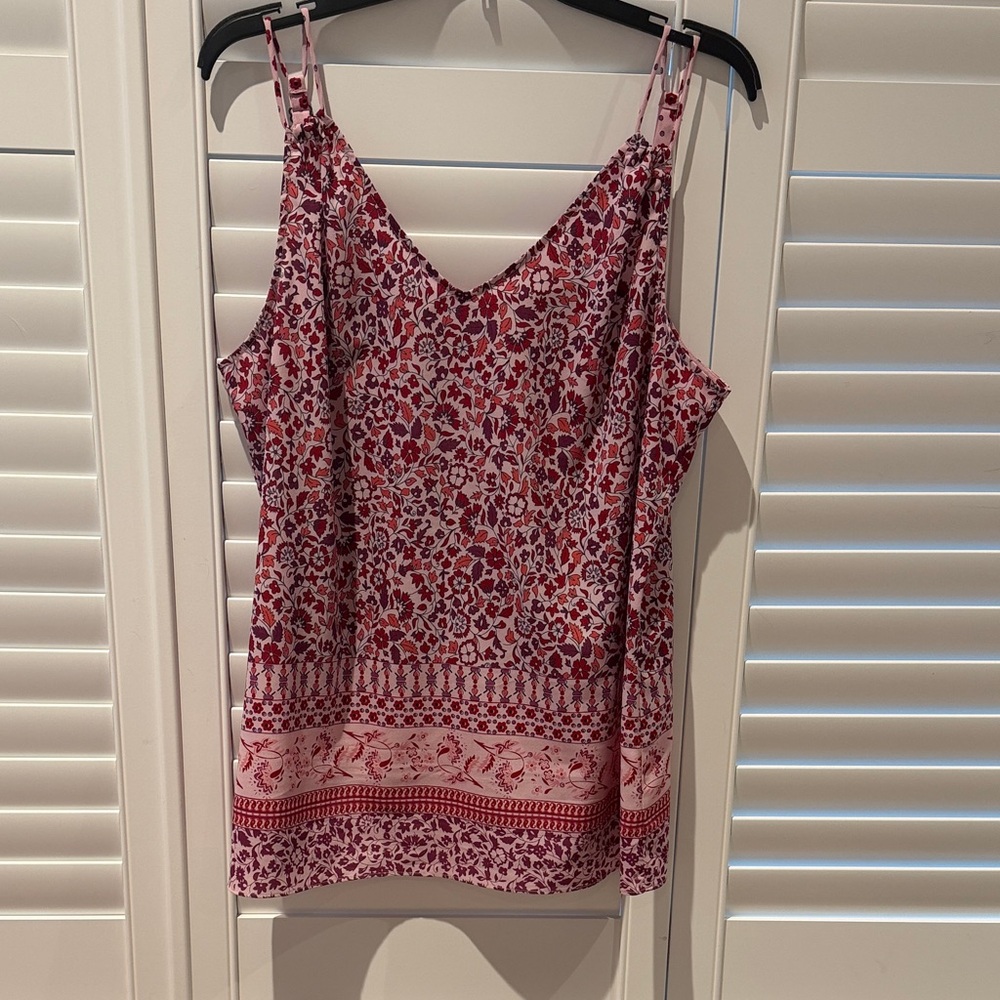 Floral Red Women's Top